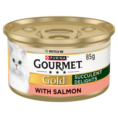 Gold Succulent Delights Salmon Wet Cat Food 85g thumbnail 2