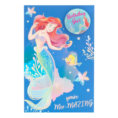 Little Mermaid Birthday Girl Card thumbnail 2