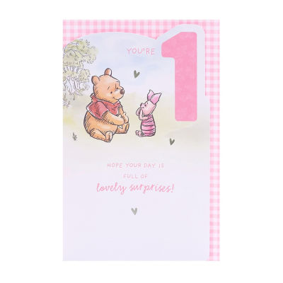 Winnie the Pooh 1st Birthday Card