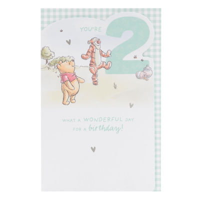 Winnie the Pooh 2nd Birthday Card