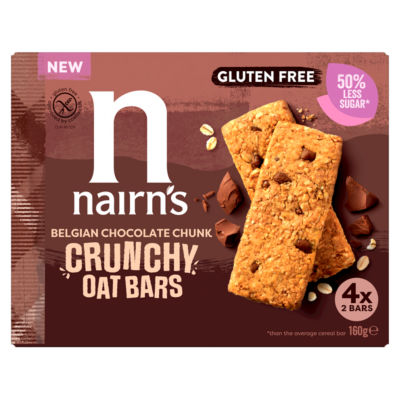 8 Belgian Chocolate Chunk Crunchy Oat Bars 160g thumbnail 2