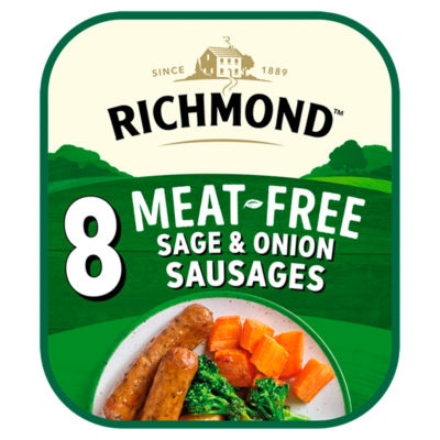 Vegan & Vegetarian Meat Free 8 Sage & Onion Sausages 304g thumbnail 2