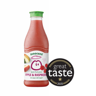 Innocent apple & raspberry juice