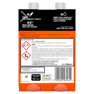Sink & Drain Unblocker Gel 2x1L thumbnail 3