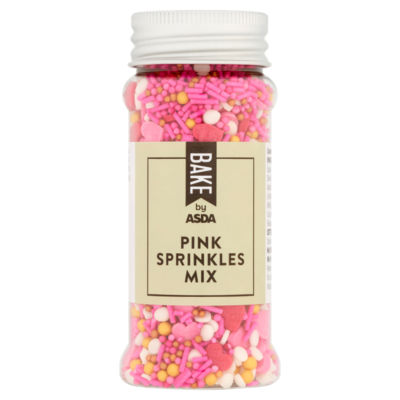 BAKE by ASDA Pink Sprinkles Mix 70g thumbnail 2