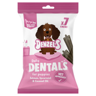 Daily Dentals for Puppies Salmon, Spearmint & Coconut Oil Chews thumbnail 2