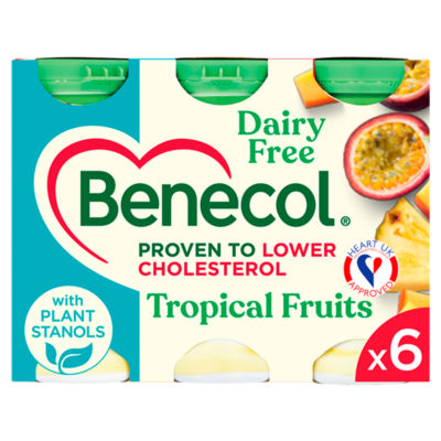 Benecol Cholesterol Lowering Yoghurt Drink Dairy Free Tropical