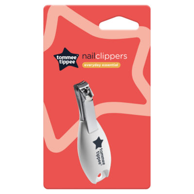 Essentials Baby Nail Clippers, Rounded Edges & Moulded Handle, 0m+