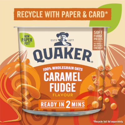 Heavenly Oats Caramel Fudge Porridge Pot 58g thumbnail 3