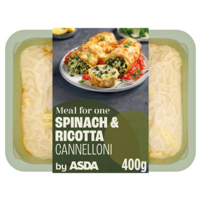 ASDA Meal for One Spinach & Ricotta Cannelloni 400g