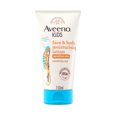 Aveeno Kids Moisturising Face & Body Lotion, Gentle Fragrance, Suitable For Sensitive Skin, 150ml thumbnail 3