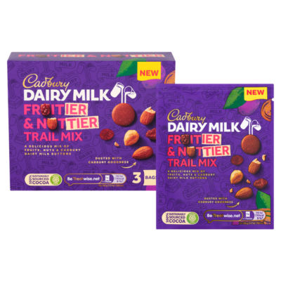Dairy Milk Fruitier & Nuttier Trail Mix 3 x 35g (105g) thumbnail 3