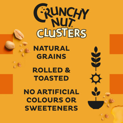 Crunchy Nut Honey & Nut Clusters Breakfast Cereal 400g thumbnail 3
