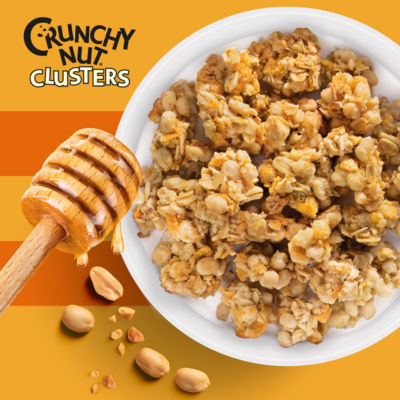 Crunchy Nut Honey & Nut Clusters Breakfast Cereal 400g thumbnail 4