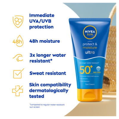 NIVEA Protect & Moisture Ultra SPF 50+ 150ML thumbnail 3