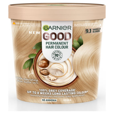 GOOD Permanent Hair Dye (Shade: 9.1 Vanilla Blonde) for vibrant, long-lasting colour. thumbnail 2