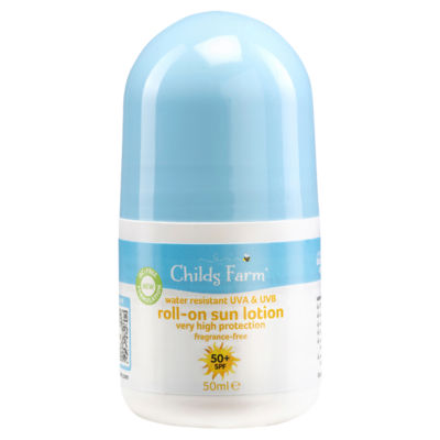 Kids Roll-On Sun Lotion SPF 50+ Very High Protection 50ml Fragrance-Free for Sensitive Skin thumbnail 2