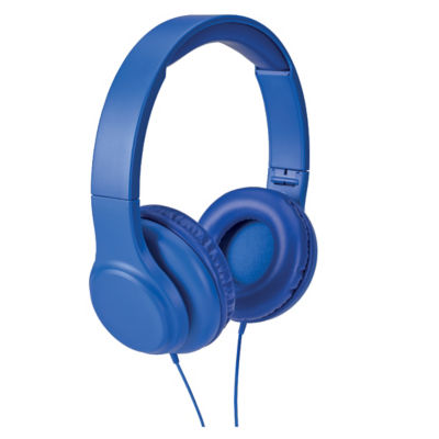 Flat Fold Headphones Blue thumbnail 2