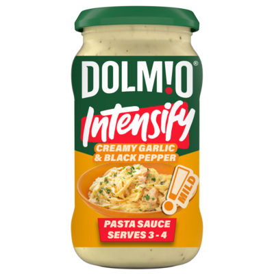Dolmio Intensify Mild Creamy Garlic & Black Pepper Pasta Sauce