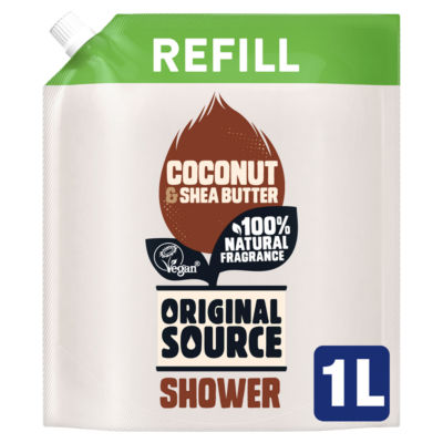 Tropical Coconut & Shea Butter Shower Refill 1000ml thumbnail 4