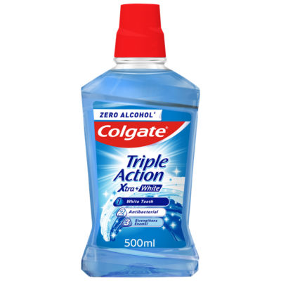 Triple Action Xtra White Mouthwash Alcohol Free 500ml thumbnail 2