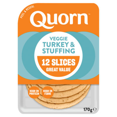 Quorn Vegetarian Turkey and Stuffing Slices 170g