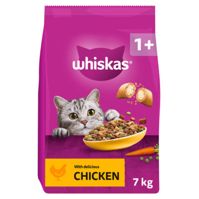 WHISKAS 1+ Dry CHICKEN Cat Food 7kg
