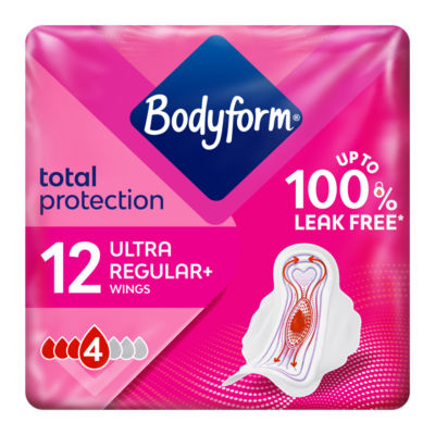 Total Protection Ultra Normal Sanitary Towels Wings 12 pack thumbnail 2