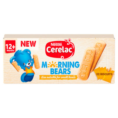 Morning Bears Biscuits Vanilla Baby Food Snack 12+ Months 45g thumbnail 2