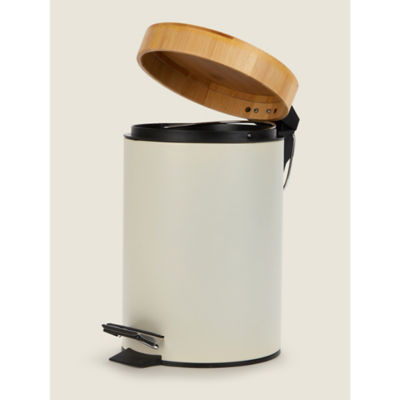 Natural 3L Pedal Bin With Bamboo Lid thumbnail 3
