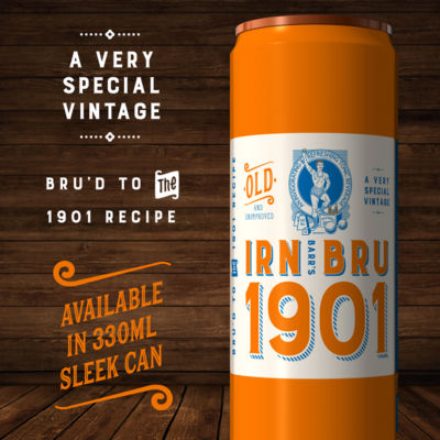 IRN-BRU 1901 Soft Drink Can Multipack 4x330ml thumbnail 3