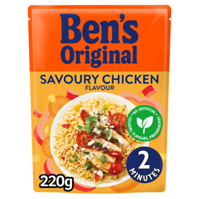 Microwave Rice Pouch Savoury Chicken Flavour 220g
