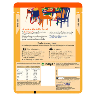 Microwave Rice Pouch Savoury Chicken Flavour 220g thumbnail 3
