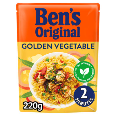 Golden Vegetable Microwave Rice 220g thumbnail 2