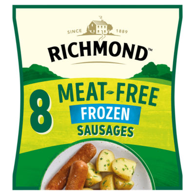 Vegan & Vegetarian Meat Free 8 Tasty Sausages 304g thumbnail 2