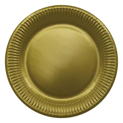 12 Gold Paper Plates thumbnail 2
