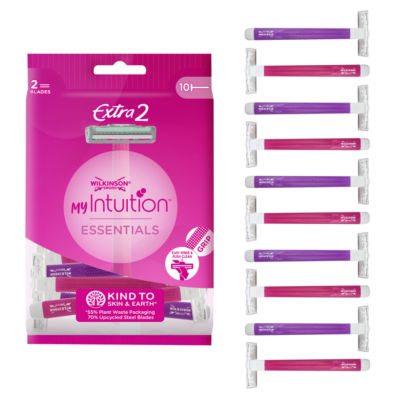 My Intuition Essentials Extra 2 Women's Disposable Razors x10