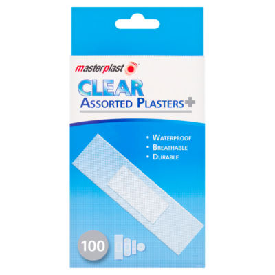 100 Clear Assorted Plasters