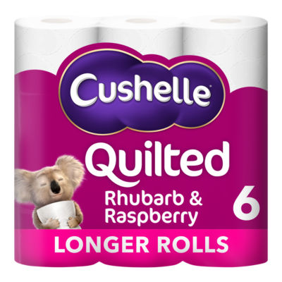 Quilted Rhubarb Toilet Roll 6 Rolls 50% More Sheets thumbnail 2