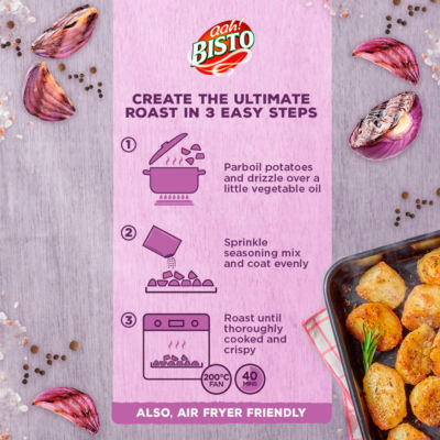 Crispy Sea Salt Black Pepper & Onion Roast Potato Seasoning 40g thumbnail 3
