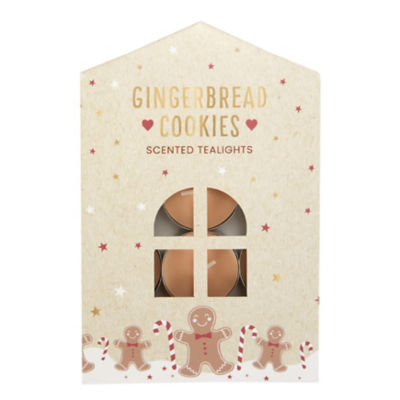 Brown Gingerbread Cookies Tealights thumbnail 2