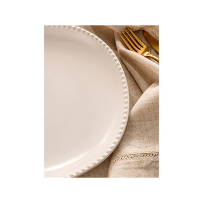 White Beaded Dinner Set 12 piece thumbnail 3