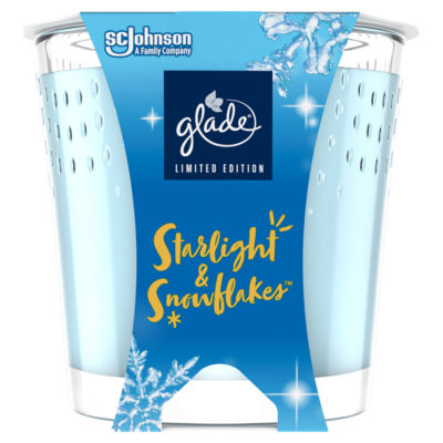 Small Candle Starlight & Snowflakes 129g thumbnail 2