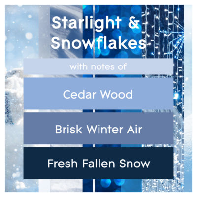 Small Candle Starlight & Snowflakes 129g thumbnail 3