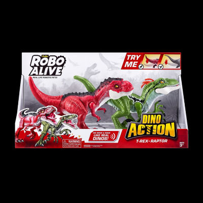 Dino Action T-Rex, Pterodactyl and Raptor Combo Pack thumbnail 2