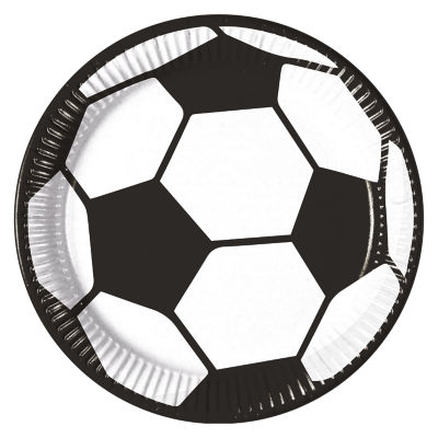 12 Football Paper Plates