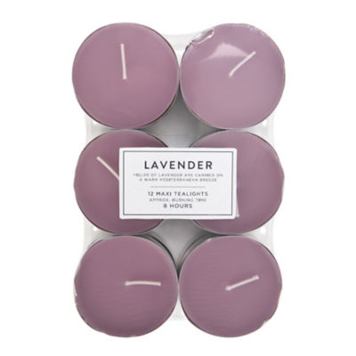 Lavender Maxi Tea Lights 12pk