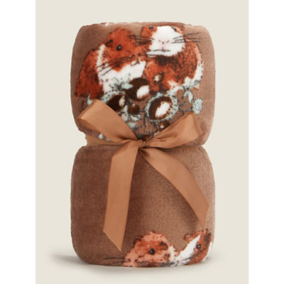 Brown Autumn Guinea Pig Super Soft Throw thumbnail 3