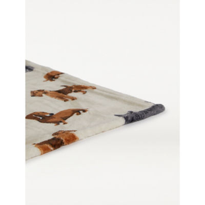 Natural Dog Pattern Super Soft Throw thumbnail 3