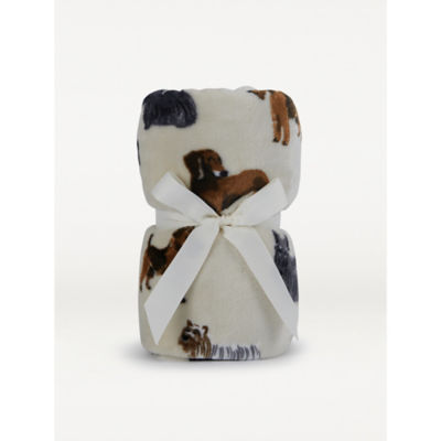 Natural Dog Pattern Super Soft Throw thumbnail 5